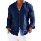 Camisa Divaio Manga Longa, Linho Premium 100%