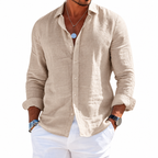 Camisa Divaio Manga Longa, Linho Premium 100%