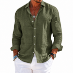 Camisa Divaio Manga Longa, Linho Premium 100%